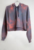 CROPPED HOODIE RECYCLED WATER BOTTLE - FADED NAVY + HOT TOMATO