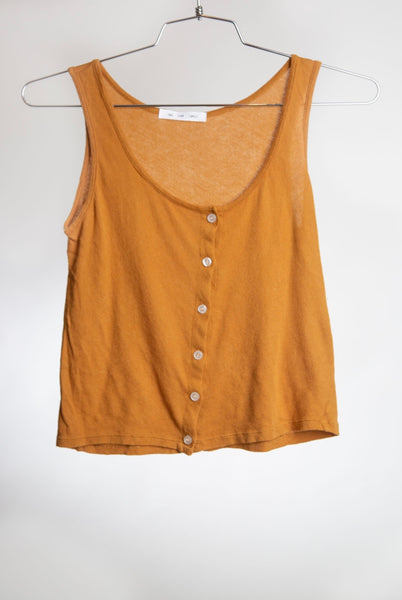 BUTTON DOWN TANK - SPICED GINGER