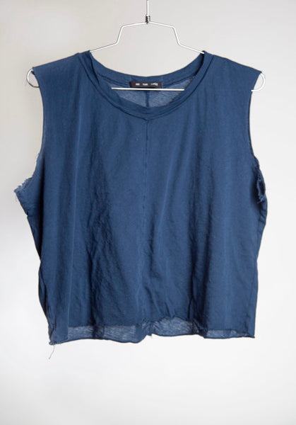 CROPPED MUSCLE - NAVY